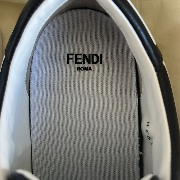 Fendi X Joshua Vides Edition Leather Sneakers - Picture 5 of 11